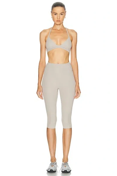Nikeskims Studio Stretch Triangle Bra In Gray