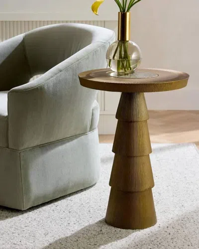 Arteriors Mathis End Table In Brown