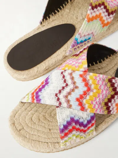 Missoni Zigzag-patterned Espadrilles In Multi