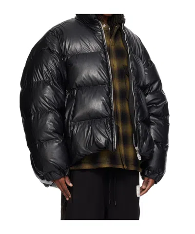 Miharayasuhiro Bottom Folded Down Jacket In Black