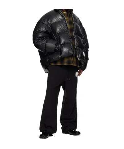 Miharayasuhiro Bottom Folded Down Jacket In Black