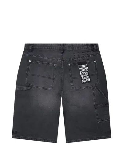 Ksubi Maxx Operator Denim Shorts In Black