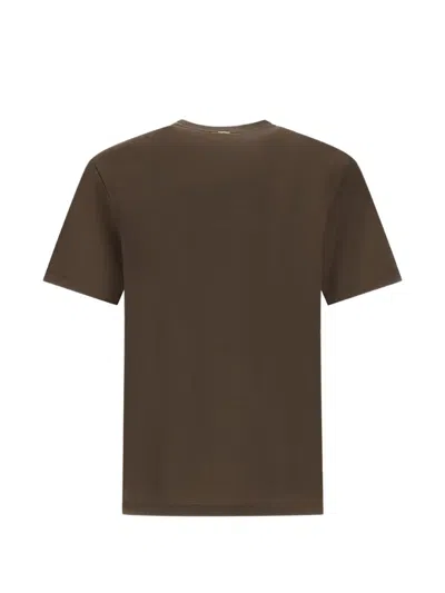 Herno Wool T-shirt In Brown