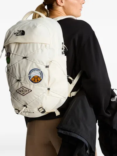 The North Face Borealis Patch Backpack In White