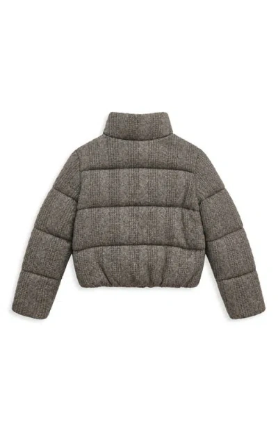 Noize Brigitte Cable Knit Puffer Jacket In Multi