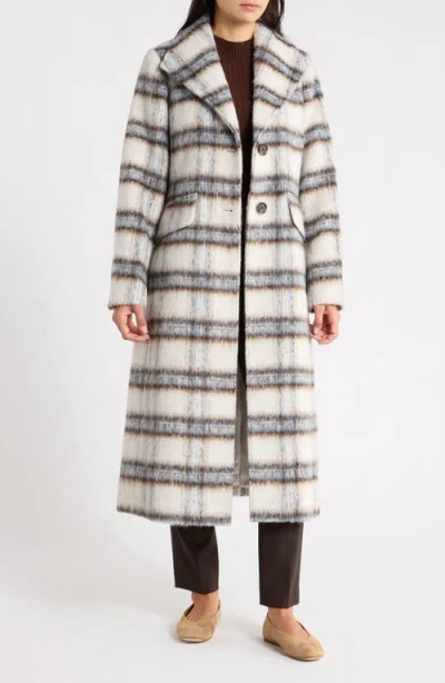 Bcbgeneration Plaid Wing Collar Coat In Multi