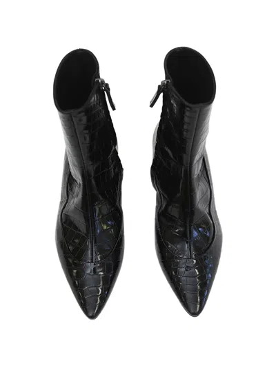 Christopher Esber Corte Embossed Ankle Boots In Black