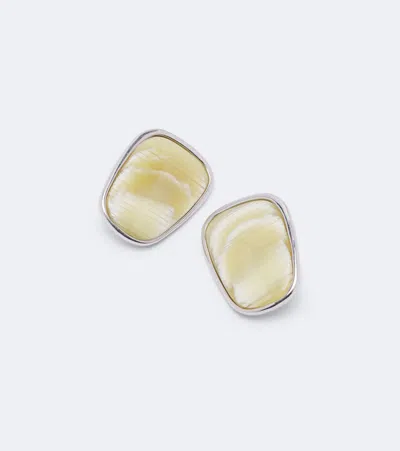 Acne Studios Embellished Earrings In Silver