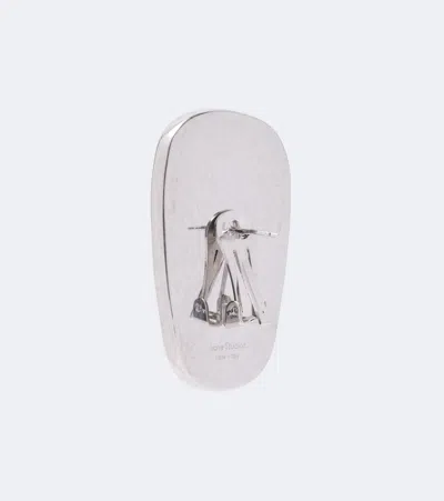Acne Studios Embellished Earrings In Silver