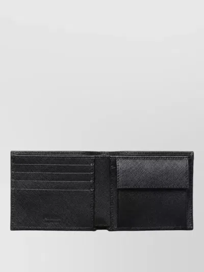 Prada Bi-fold Wallet In Black