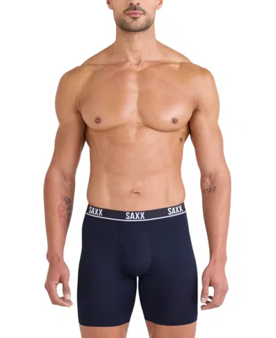Saxx Men's Essential Performance Mesh Boxer Briefs, 3-pack In Multi