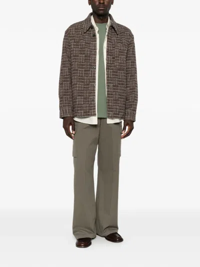 CHECKED BUTTON-UP JACKET