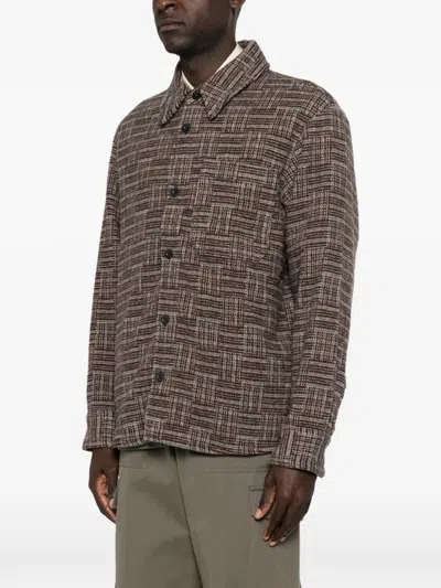 CHECKED BUTTON-UP JACKET