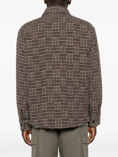 CHECKED BUTTON-UP JACKET