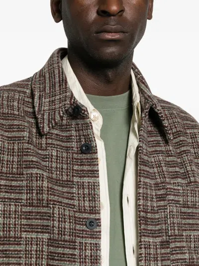 CHECKED BUTTON-UP JACKET