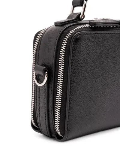 Fendi Black Leather Tote Bag In Black