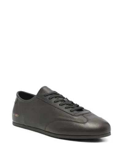 Common Projects Grain-leather Sneakers In Brown