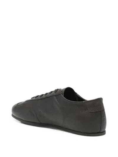 Common Projects Grain-leather Sneakers In Brown