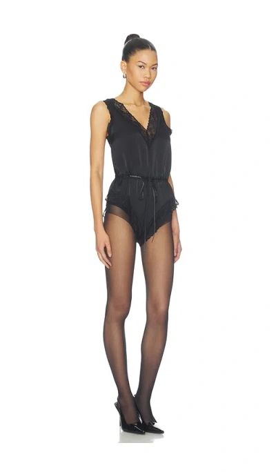 Lioness Heartstrings Romper In Black