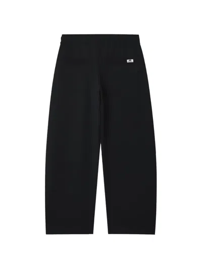 Chocoolate Logo-patch Drawstring Track Pants In Black