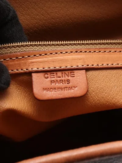 Pre-owned Celine 2000s Macadam Patterned Backpack In Brown