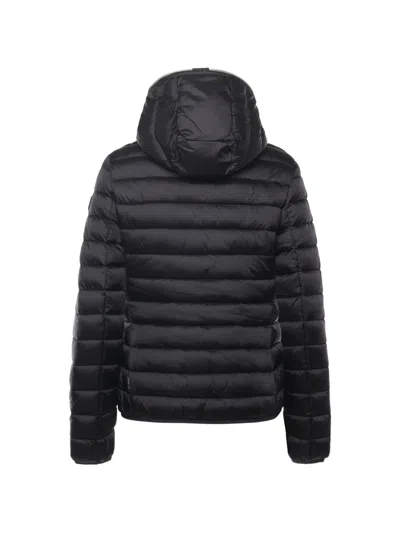 Save The Duck Olly Basic Hooded Basic Jacket In Black