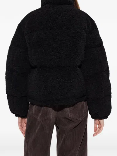 Canada Goose Fallon Fleece-textured Puffer Jacket In Black