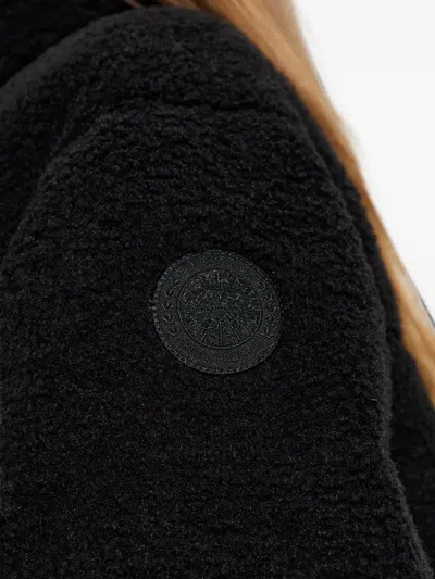 Canada Goose Fallon Fleece-textured Puffer Jacket In Black