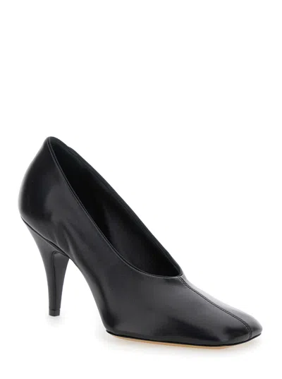 Phoebe Philo Square-toe Leather Pumps In Multi