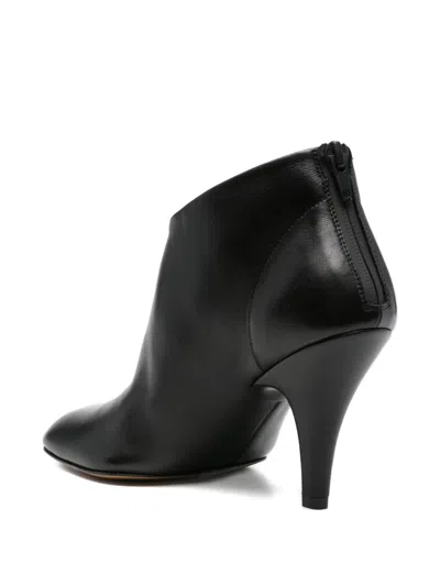 Phoebe Philo Square Toe Ankle Boots In Multi