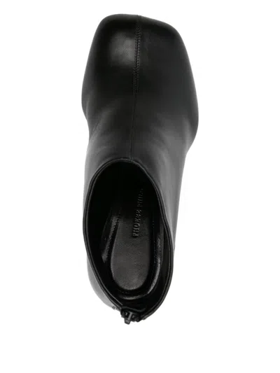 Phoebe Philo Square Toe Ankle Boots In Multi