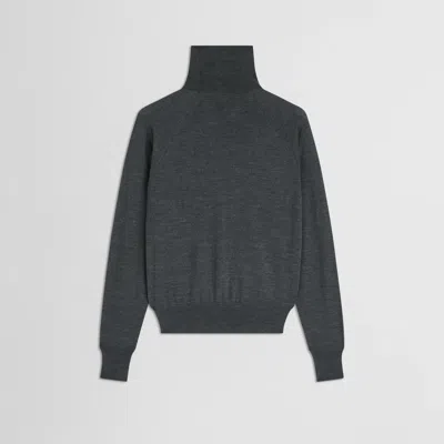 Phoebe Philo Merino Wool Pullover In Gray