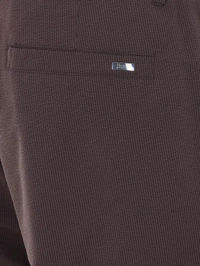 Herno Elasticated Lateral Pockets Shorts In Brown