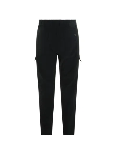 Herno Blue Polyamide Polyester Elastane Pants In Black