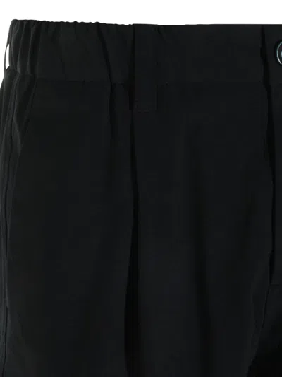 Herno Blue Polyamide Polyester Elastane Pants In Black