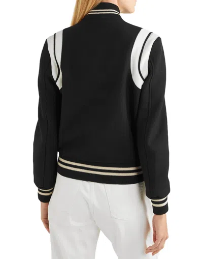 Saint Laurent Solid-colored Pilot Jacket In Multi