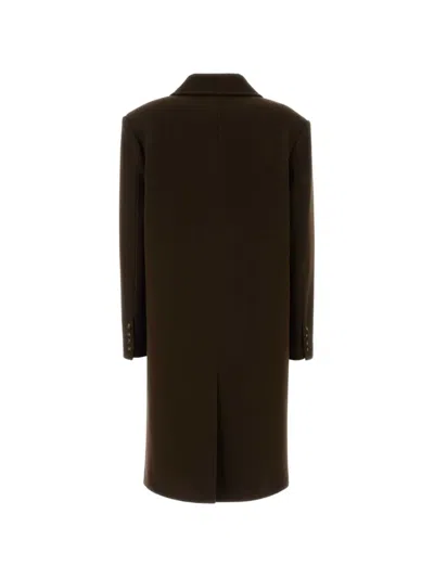 Le Sully Studio Double-breasted Wool Coat In Brown