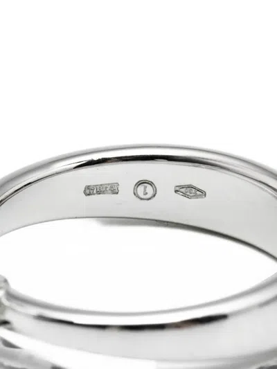 Pre-owned Damiani Solitaire Diamond Ring In 银色