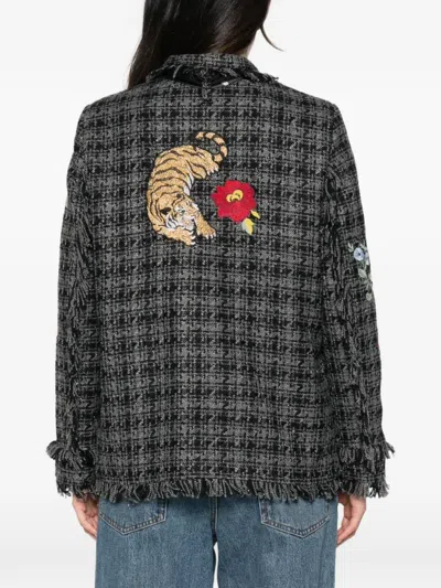5 Progress Embroidered Tweed Jacket In Multi