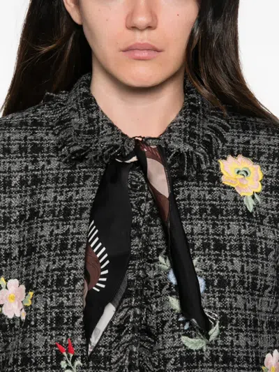 5 Progress Embroidered Tweed Jacket In Multi