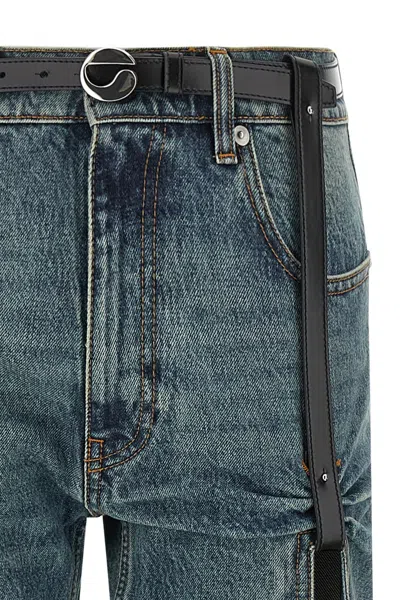 Coperni Belt-loop Jeans In Blue