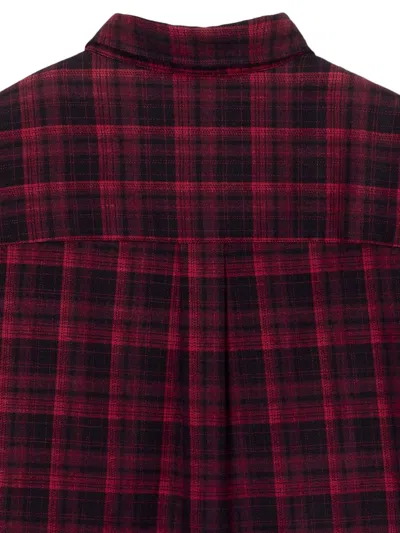 Dunst Checked Flannel Button Down Shirt Red In Brown