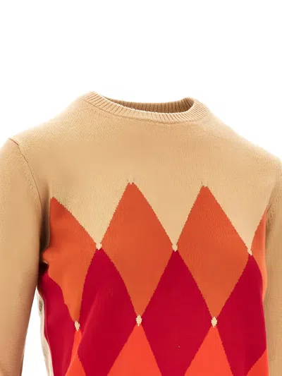Ballantyne Argyle-pattern Cashmere Sweater In Multi