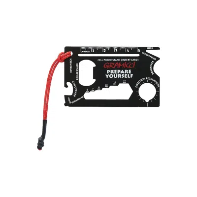 Gramicci Multi-tool Card Black In Black