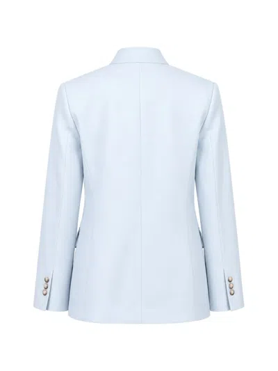 Vicolo High-neck Single-button Jacket In Blue