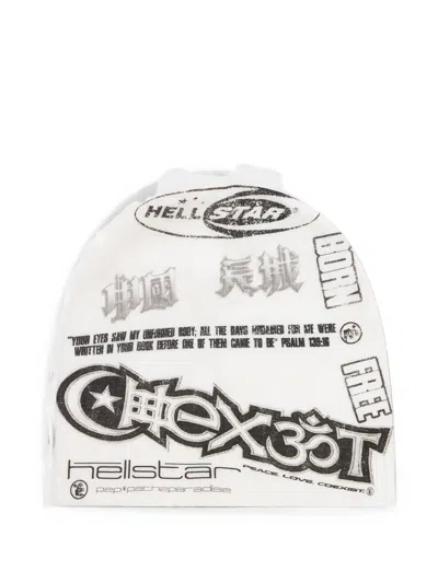 Hellstar Graphic-print Beanie Hat In Multi