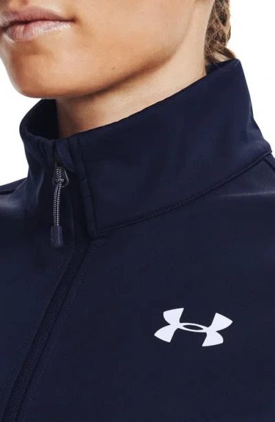 Under Armour Cgi Shield Zip Up Jacket In Blue