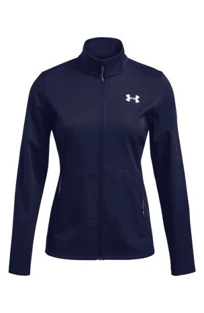 Under Armour Cgi Shield Zip Up Jacket In Blue