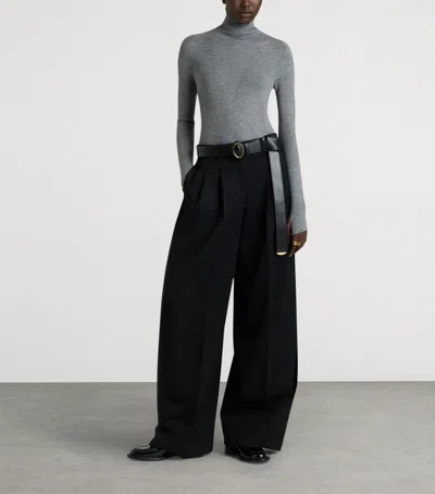 Givenchy Turtleneck Sweater In Wool And Silk In White