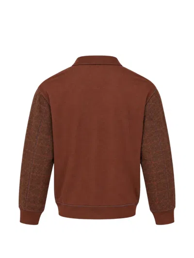 Junya Watanabe Check-pattern Cardigan In Brown